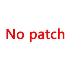 No patch