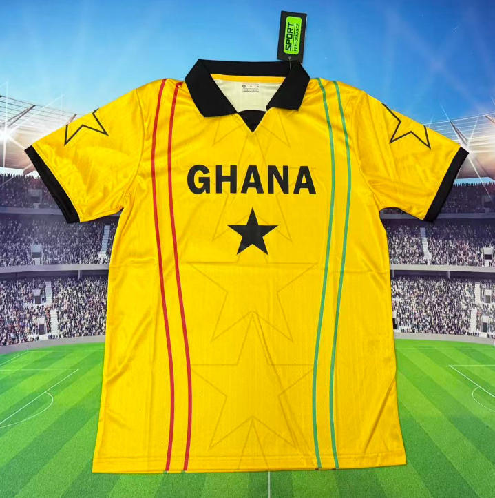2026 World Cup Ghana Yellow Jersey  (Fan version)