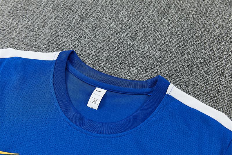 2026 27 Chelsea Variegated Blue Short Sleeve PSG Football Tracksuit for Adults and Kids