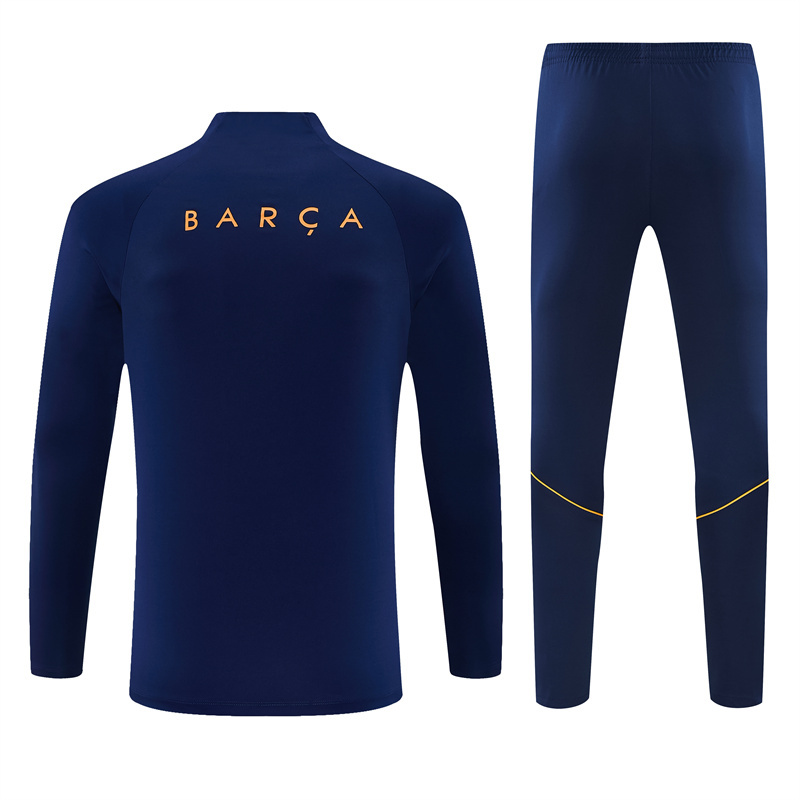 26 27 Barcelona Royal Blue training suit set adults and kids