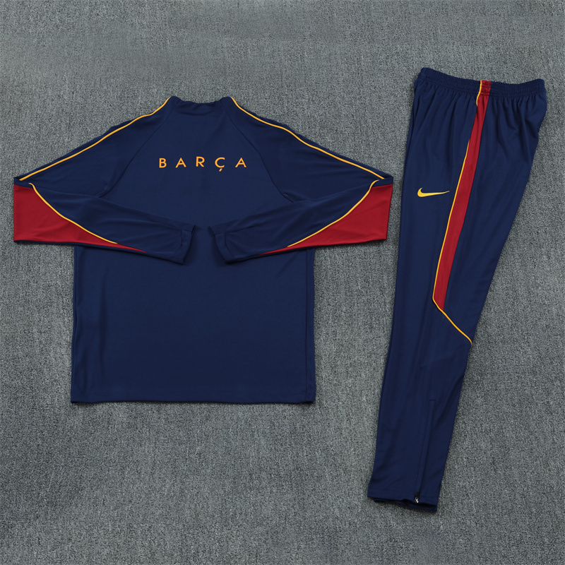 26 27 Barcelona Royal Blue training suit set adults and kids