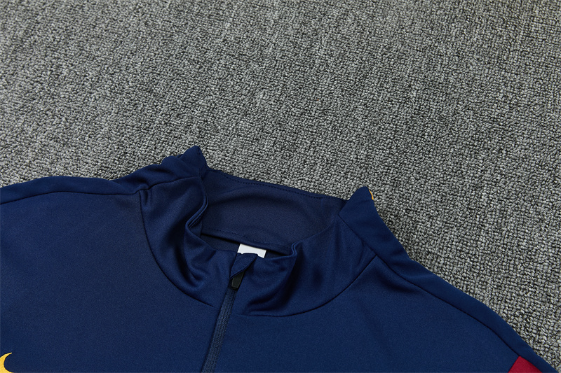 26 27 Barcelona Royal Blue training suit set adults and kids