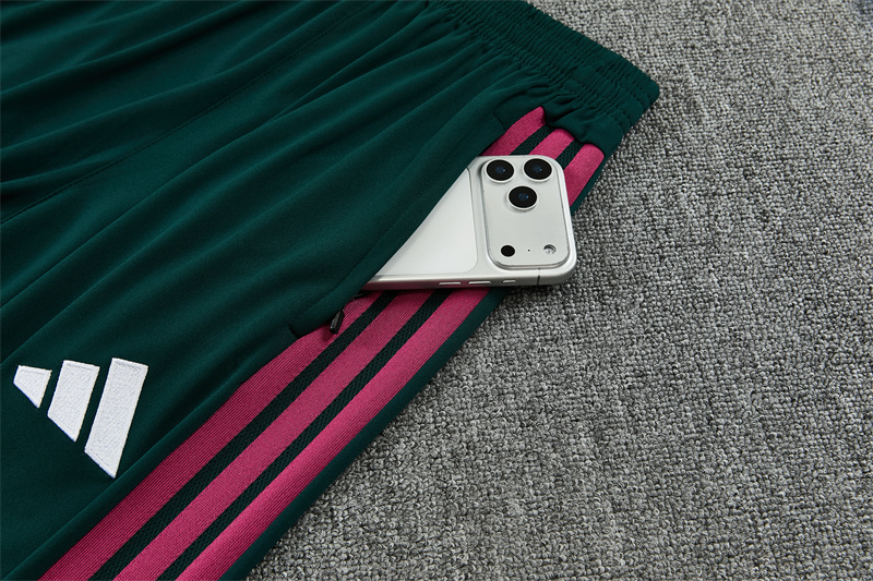 2026 27 Real Madrid White paired with green suit set adults and kids(Player version)