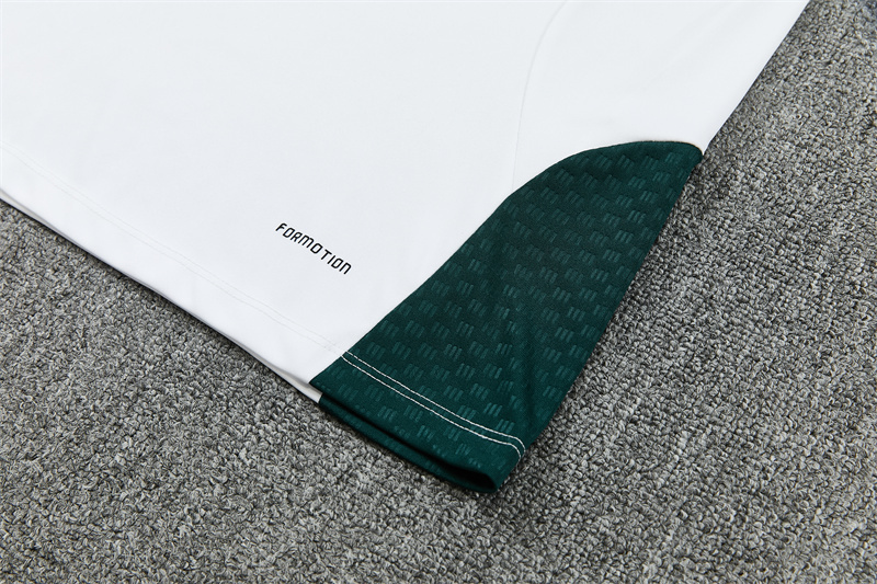 2026 27 Real Madrid White paired with green suit set adults and kids(Player version)