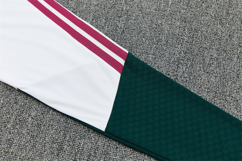 2026 27 Real Madrid White paired with green suit set adults and kids(Player version)