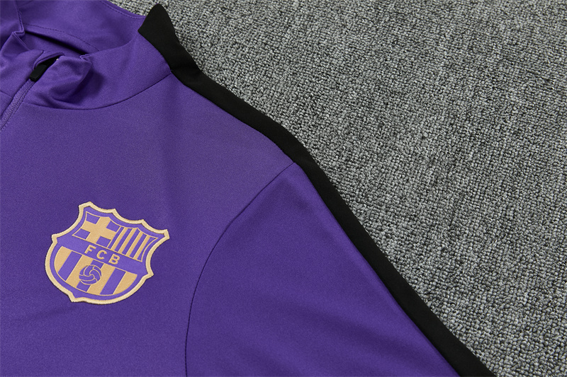 2026 27 Barcelona Purple training suit set adults and kids