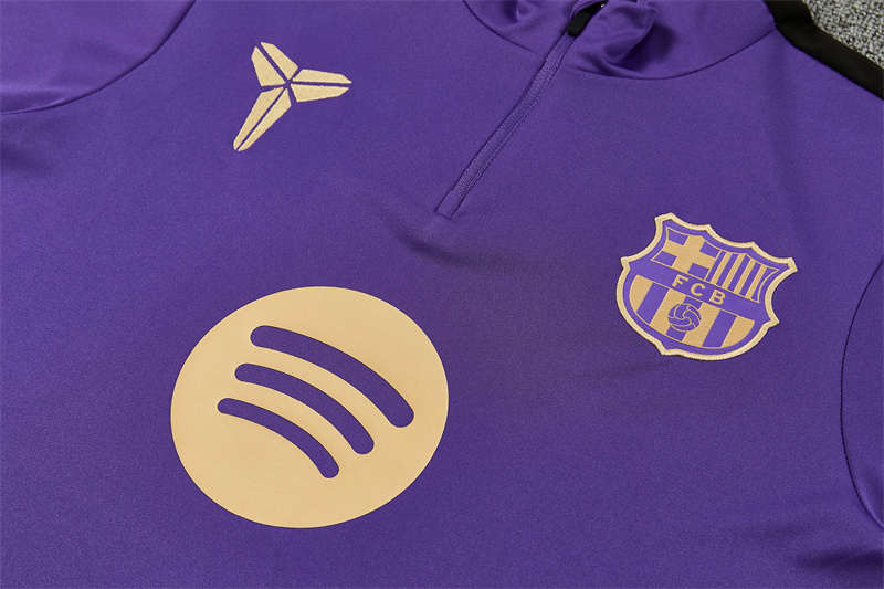 2026 27 Barcelona Purple training suit set adults and kids