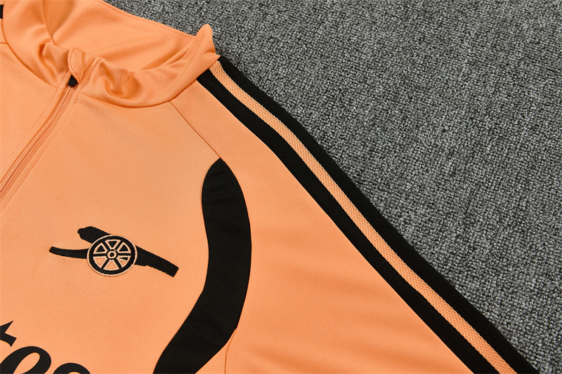 2026 27 Arsenal Orange Tracksuit set adults and kids