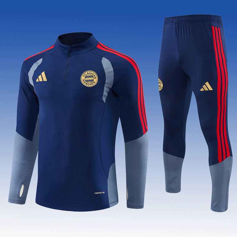 2026 27 Bayern Royal Blue Football Tracksuit for Adults and Kids