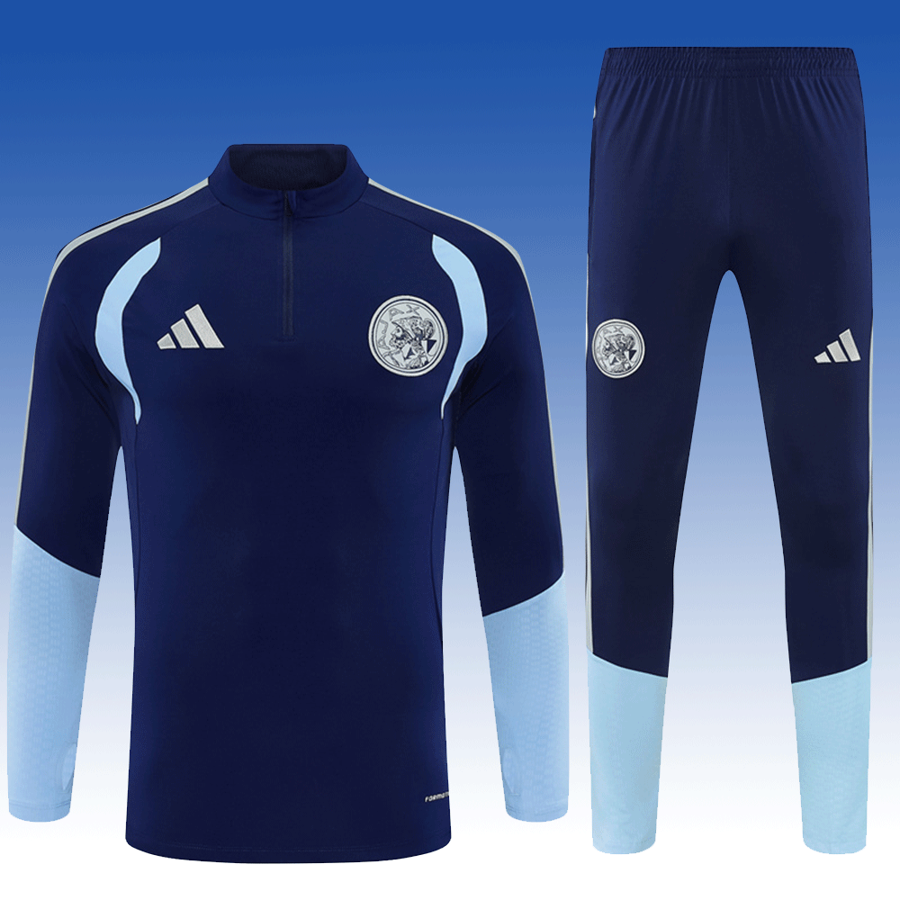 2026 27 Ajax Royal Blue Football Tracksuit for Adults and Kids