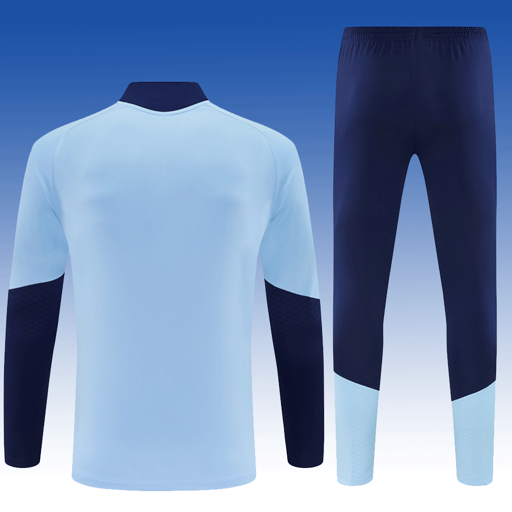 2026 27 Ajax Light Blue Football Tracksuit for Adults and Kids