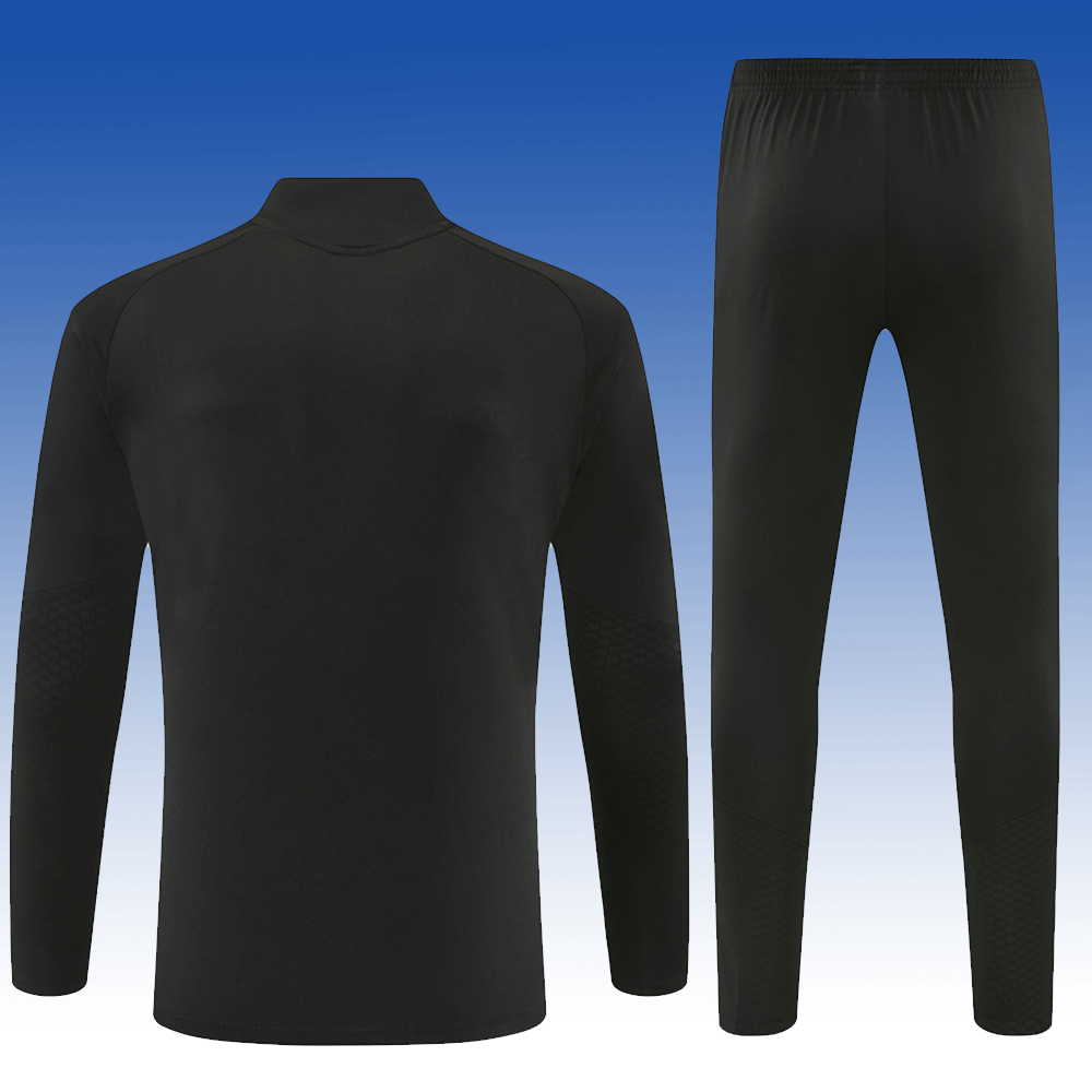 2026 27 Arsenal Black Tracksuit set adults and kids（All black version）