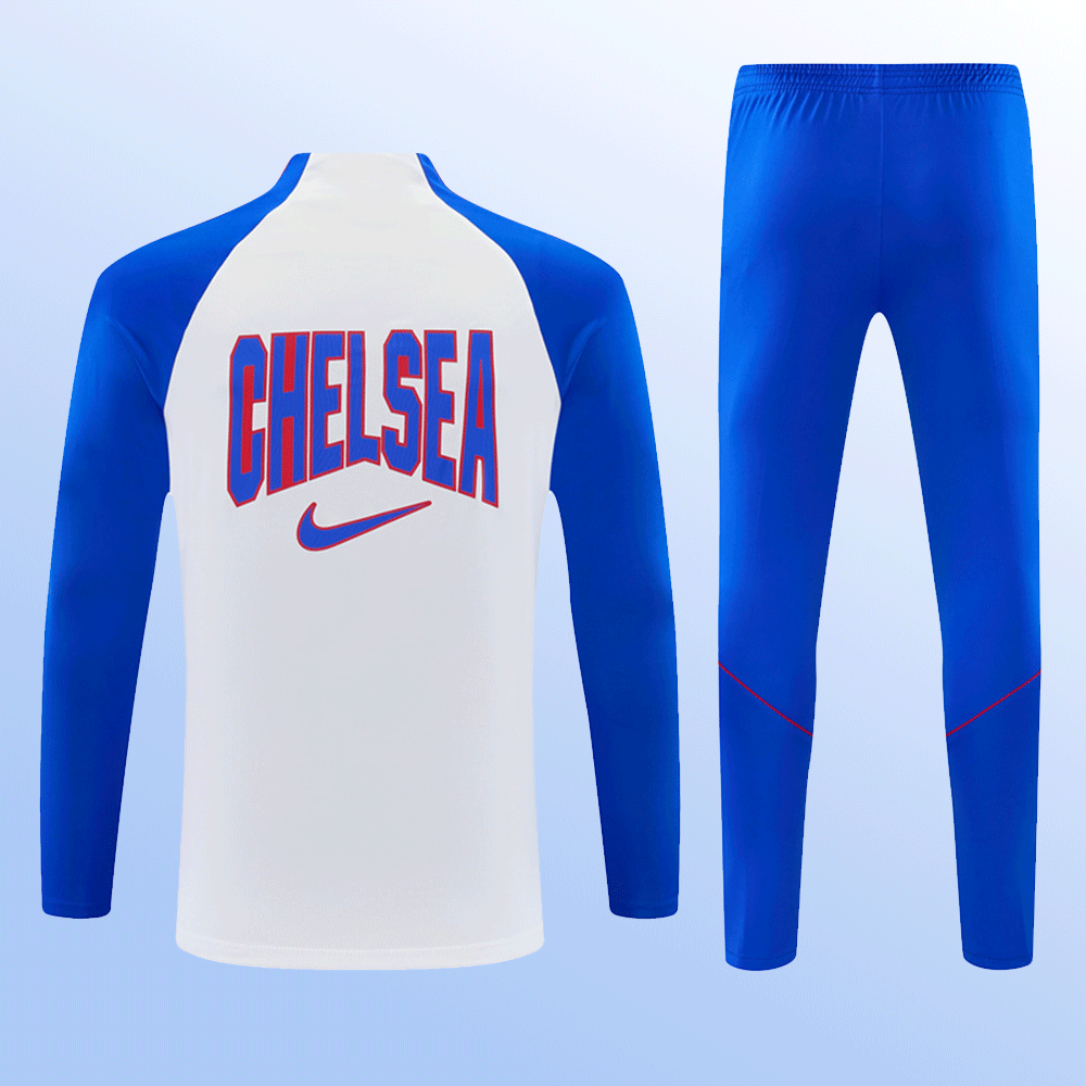 2026 27 Chelsea White Tracksuit set adults and kids