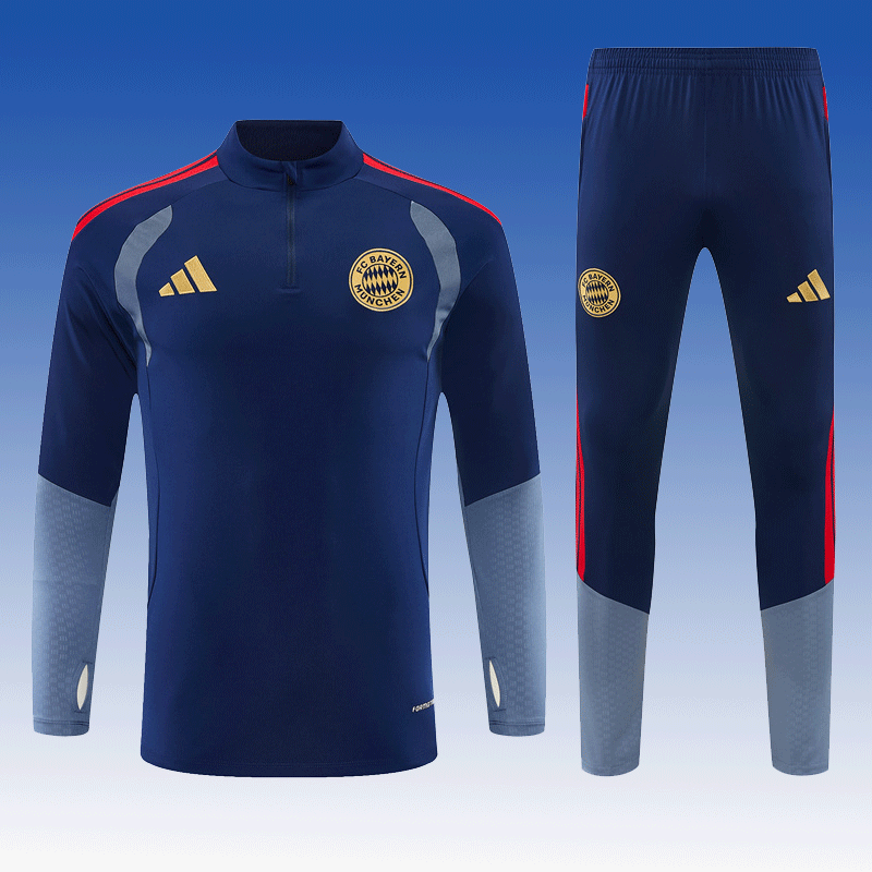 2026 27 Bayern Royal Blue Football Tracksuit for Adults and Kids