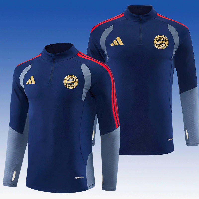 2026 27 Bayern Royal Blue Football Tracksuit for Adults and Kids