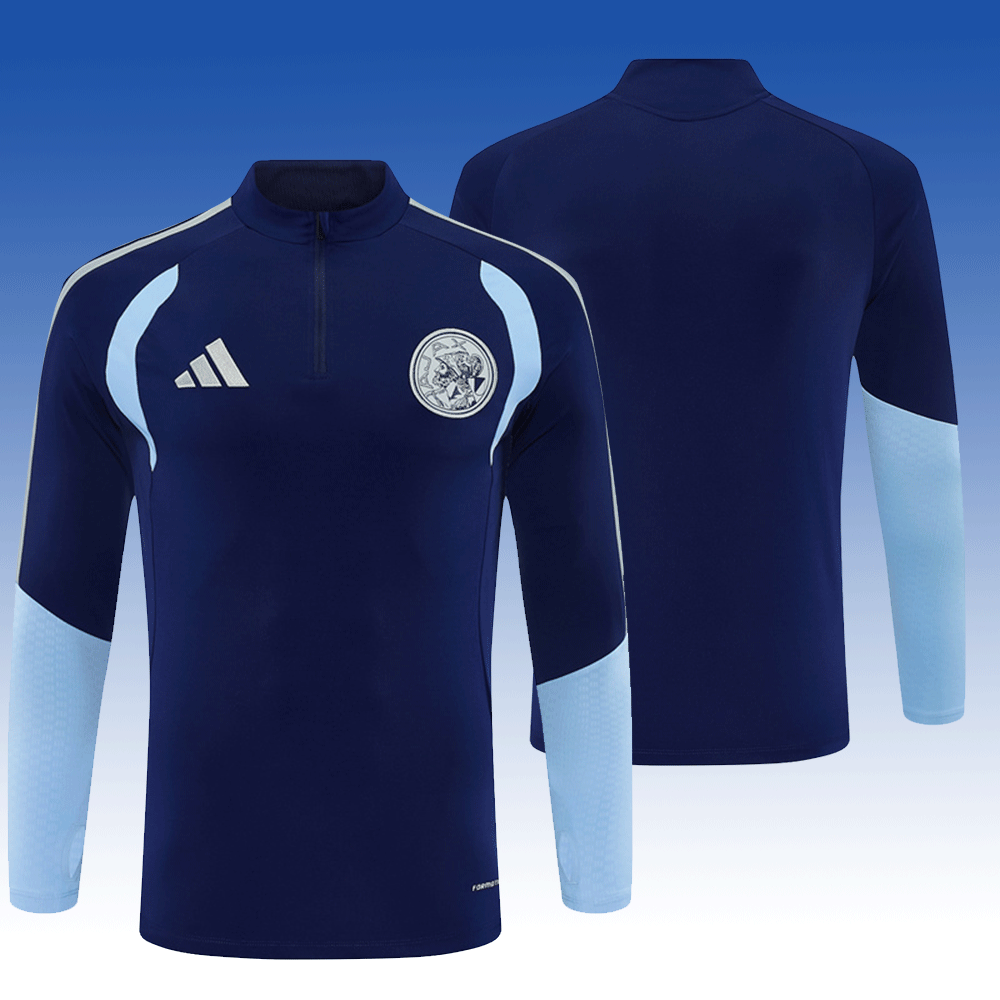 2026 27 Ajax Royal Blue Football Tracksuit for Adults and Kids