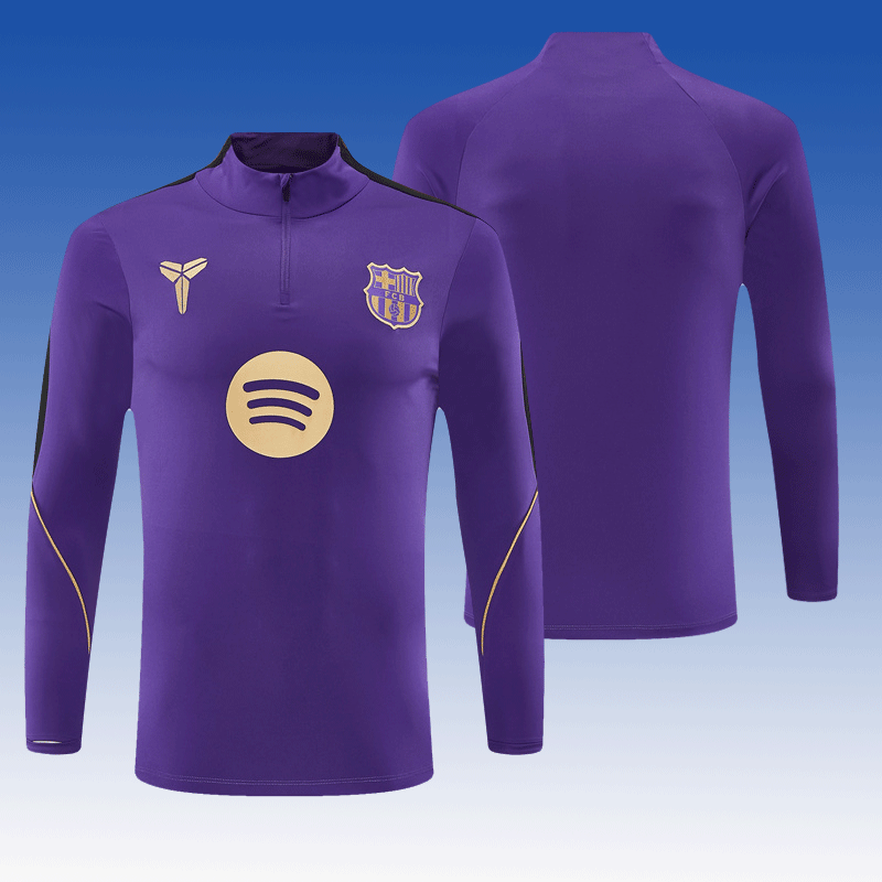 2026 27 Barcelona Purple training suit set adults and kids