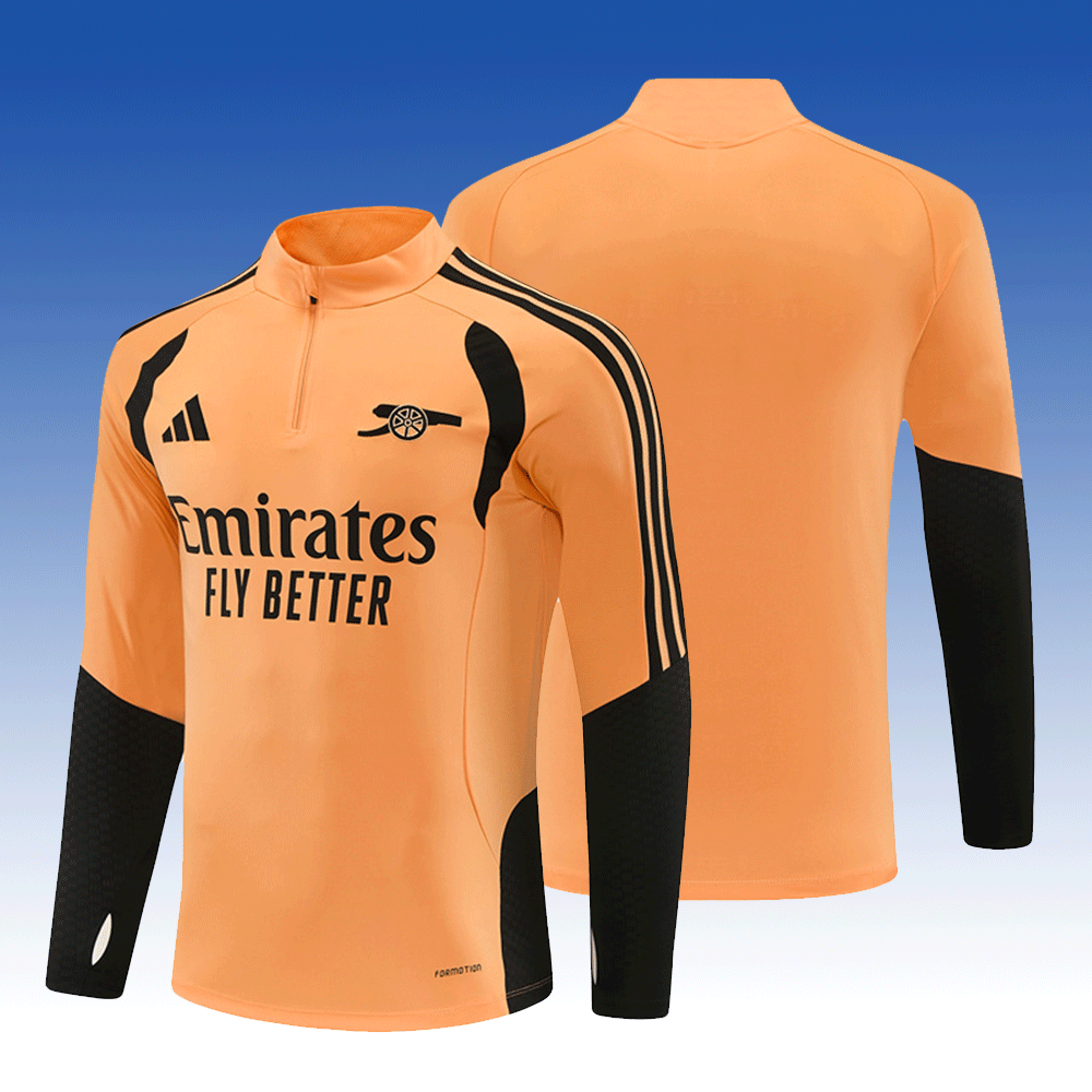 2026 27 Arsenal Orange Tracksuit set adults and kids