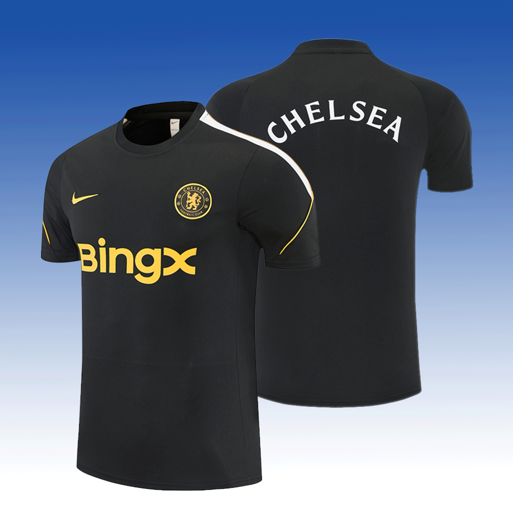 2026 27 Chelsea black Short Sleeve Football Tracksuit for Adults and Kids