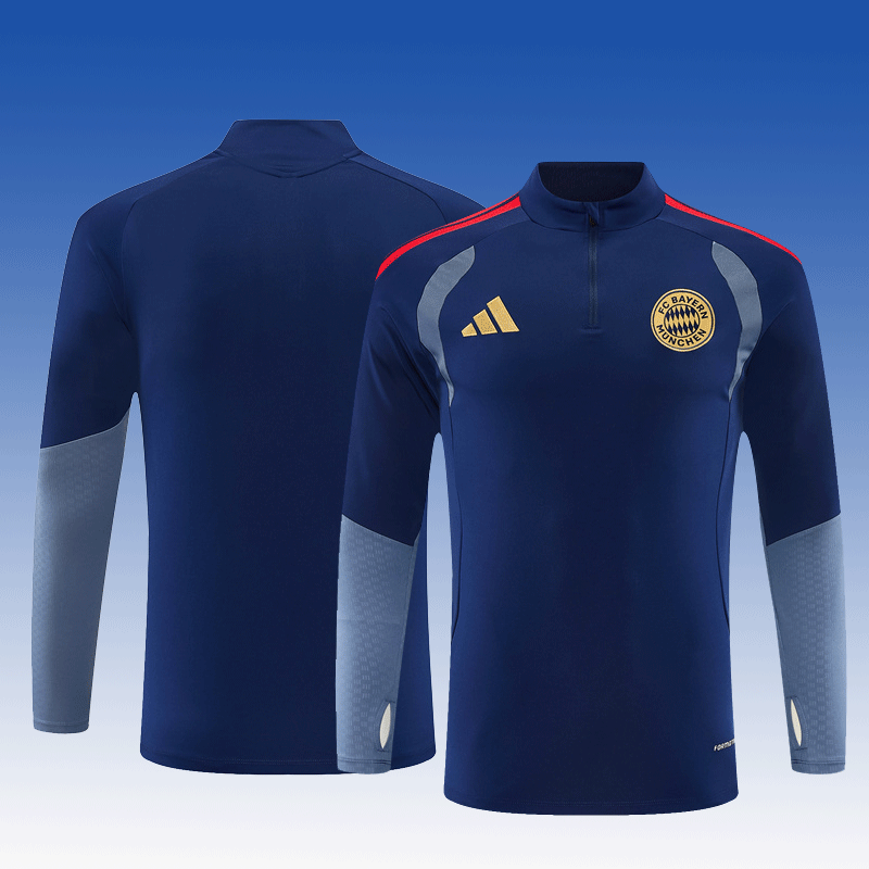 2026 27 Bayern Royal Blue Football Tracksuit for Adults and Kids