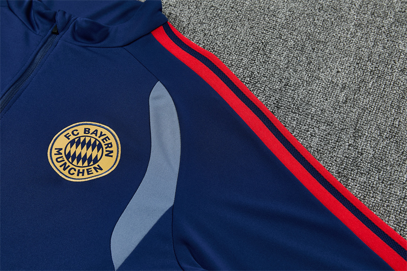 2026 27 Bayern Munich Royal Blue Football Tracksuit for Adults and Kids