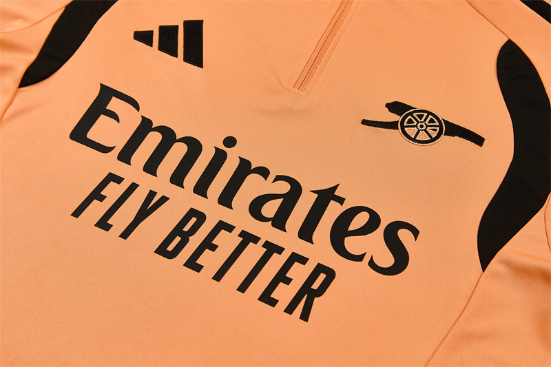 2026 27 Arsenal Orange Tracksuit set adults and kids