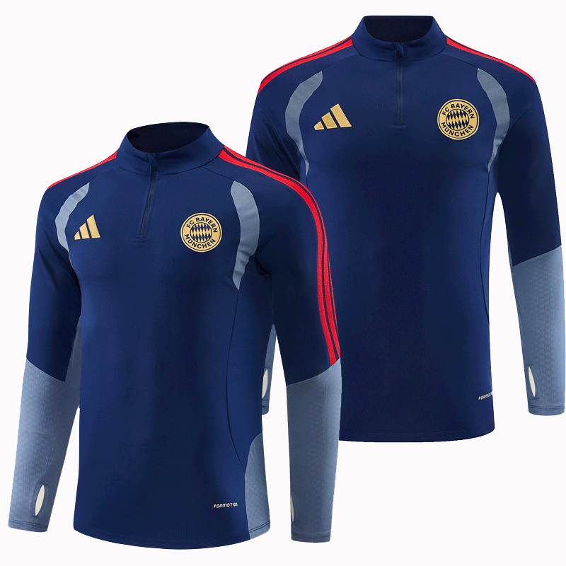 2026 27 Bayern Royal Blue Football Tracksuit for Adults and Kids