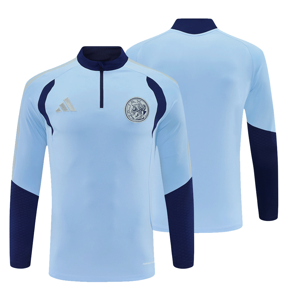 2026 27 Ajax Light Blue Football Tracksuit for Adults and Kids