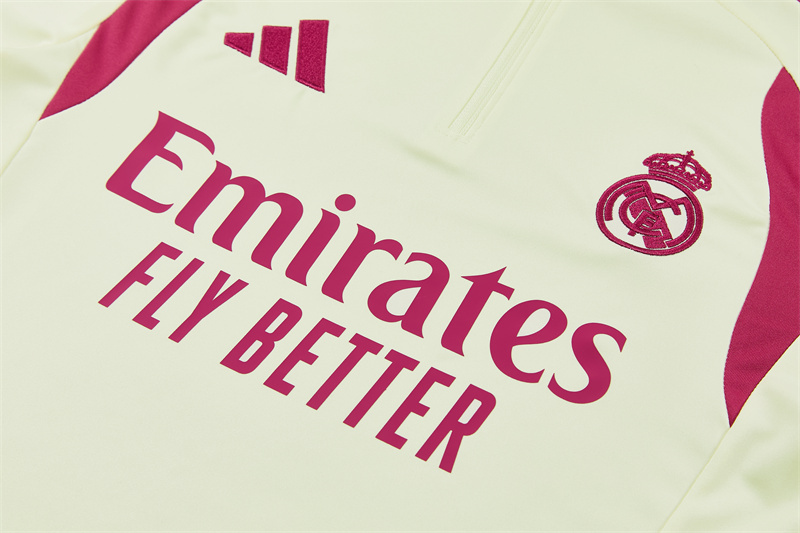 2026 27 Real Madrid Beige Tracksuit set adults and kids
