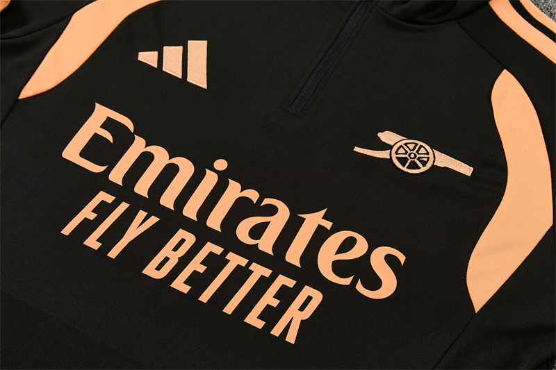 2026 27 Arsenal Black Tracksuit set adults and kids