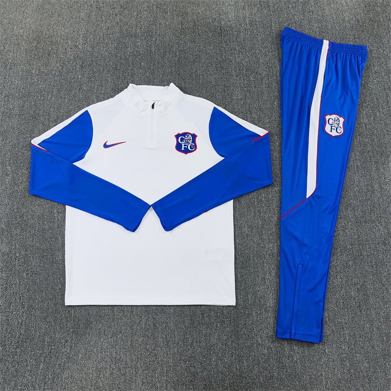 2026 27 Chelsea White Tracksuit set adults and kids