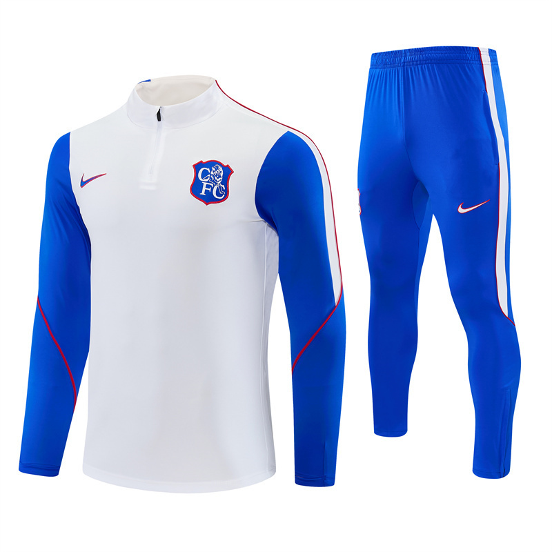 2026 27 Chelsea White Tracksuit set adults and kids