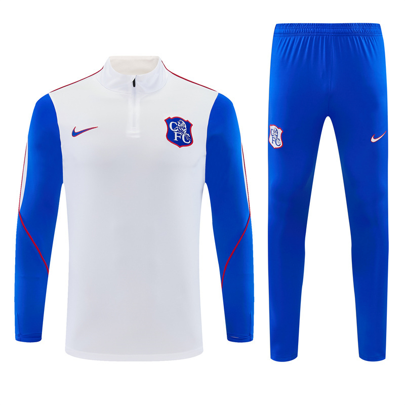 2026 27 Chelsea White Tracksuit set adults and kids