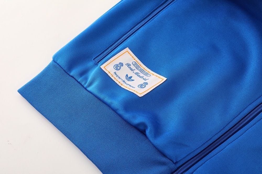 25 26 Real Madrid blue jacket Tracksuit set adults