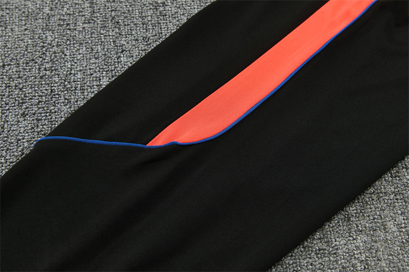 2026 27 Paris Black White PSG Football Tracksuit for Adults and Kids