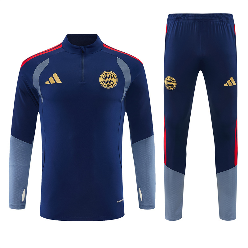 2026 27 Bayern Royal Blue Football Tracksuit for Adults and Kids
