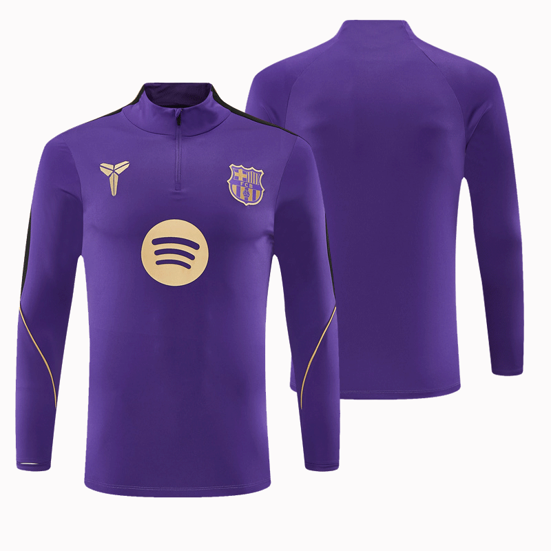 2026 27 Barcelona Purple training suit set adults and kids
