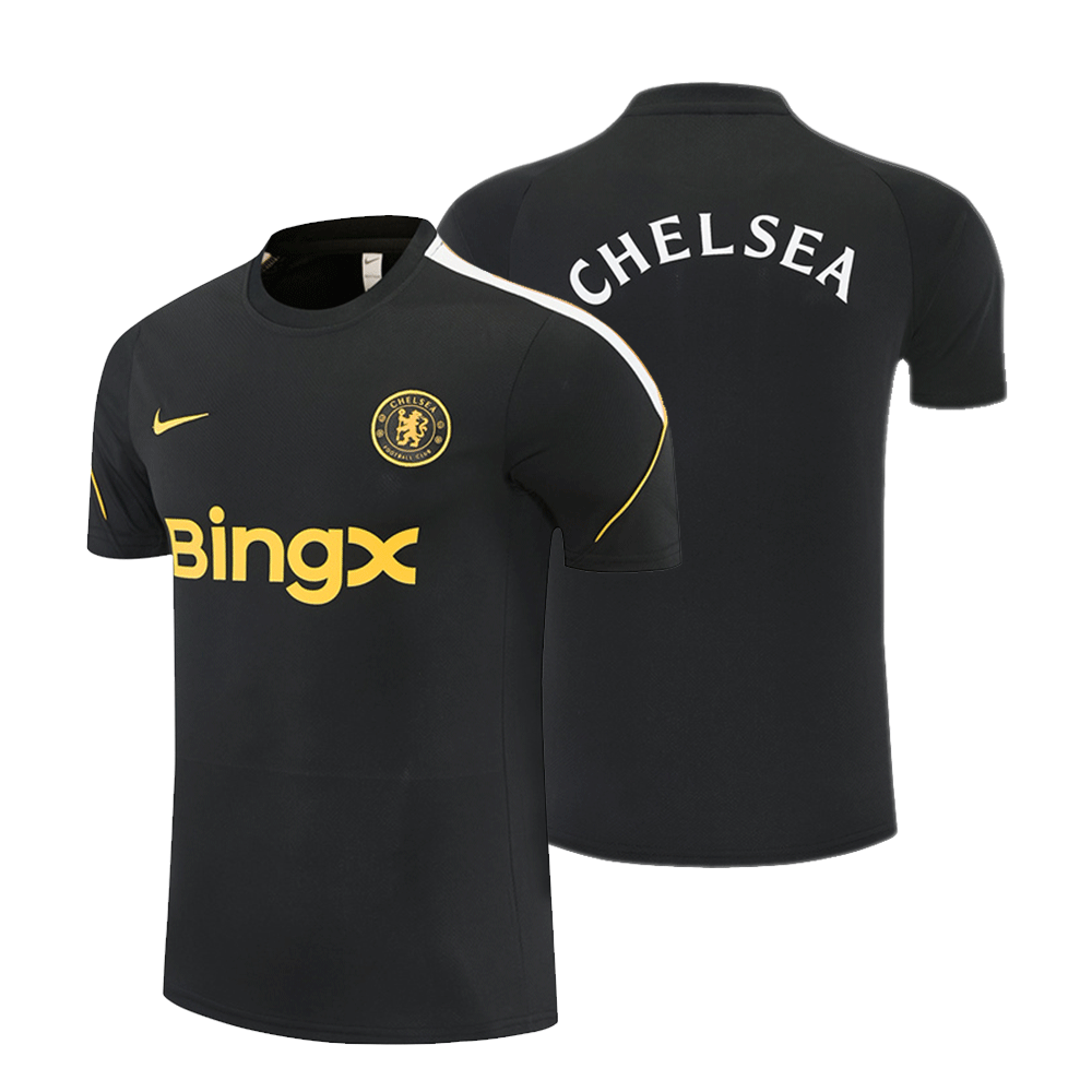 2026 27 Chelsea black Short Sleeve Football Tracksuit for Adults and Kids
