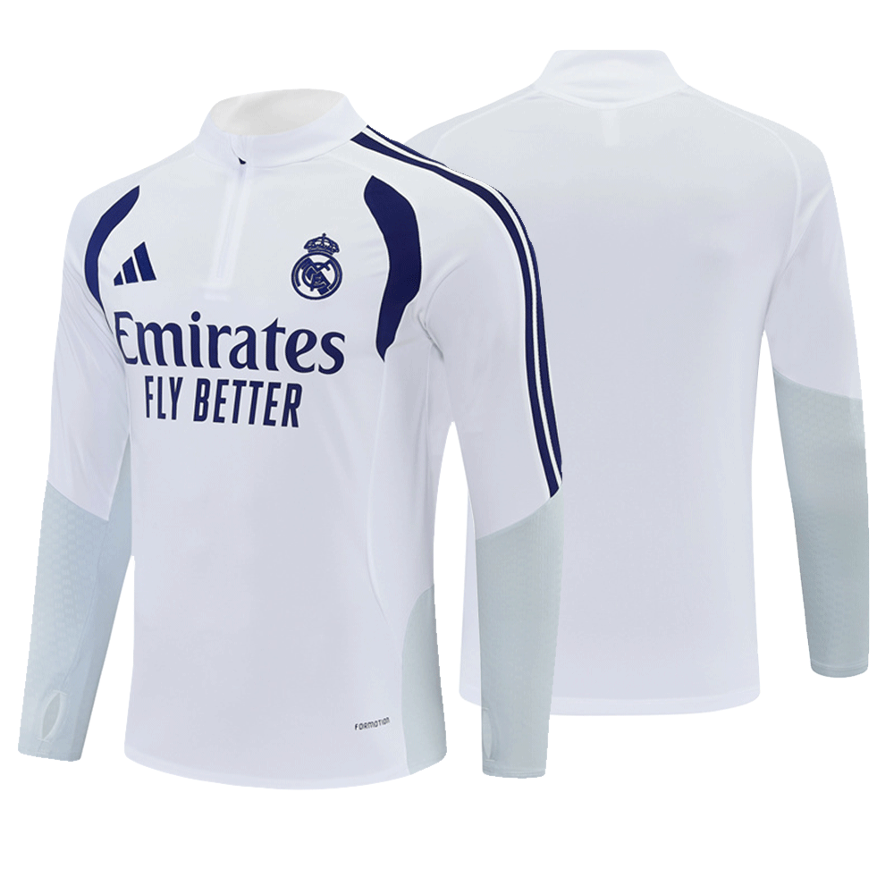 2026 27 Real Madrid White Tracksuit set adults and kids