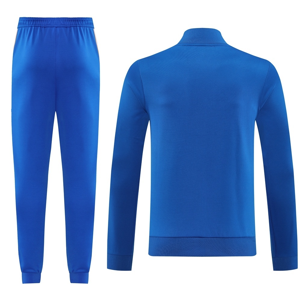 25 26 Real Madrid blue jacket Tracksuit set adults