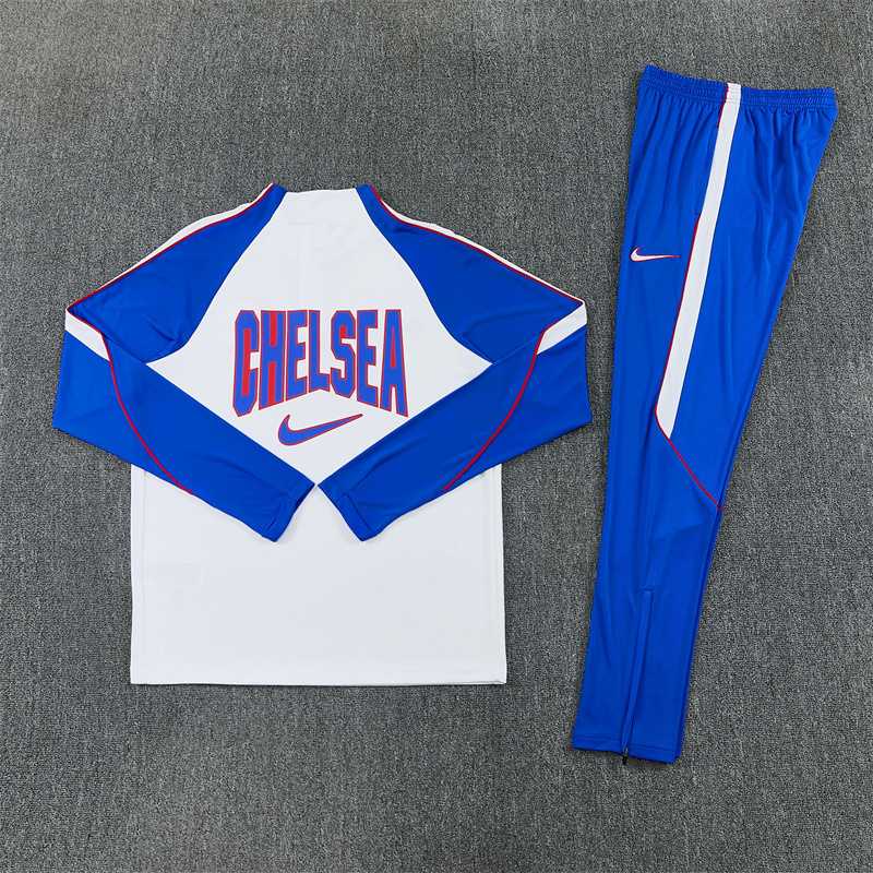 2026 27 Chelsea White Tracksuit set adults and kids
