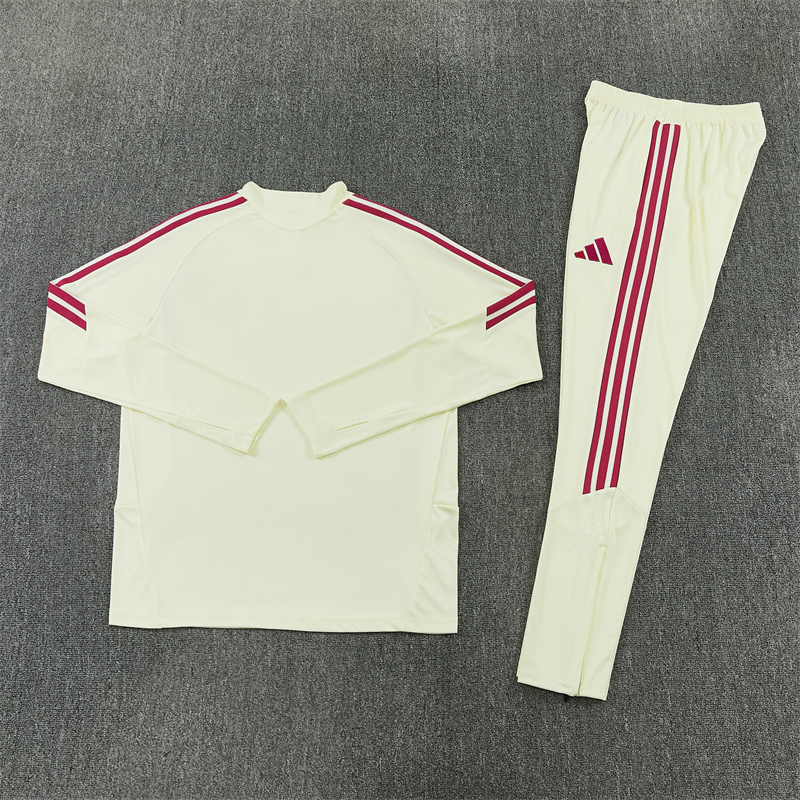 2026 27 Real Madrid Beige Tracksuit set adults and kids