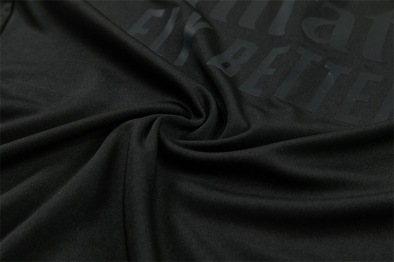 2026 27 Arsenal Black Tracksuit set adults and kids（All black version）