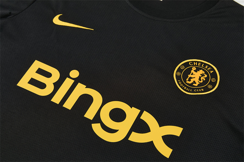 2026 27 Chelsea black Short Sleeve Football Tracksuit for Adults and Kids
