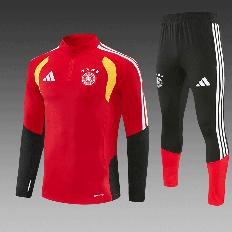 2026 27 Germany Red Tracksuit set adults and kids
