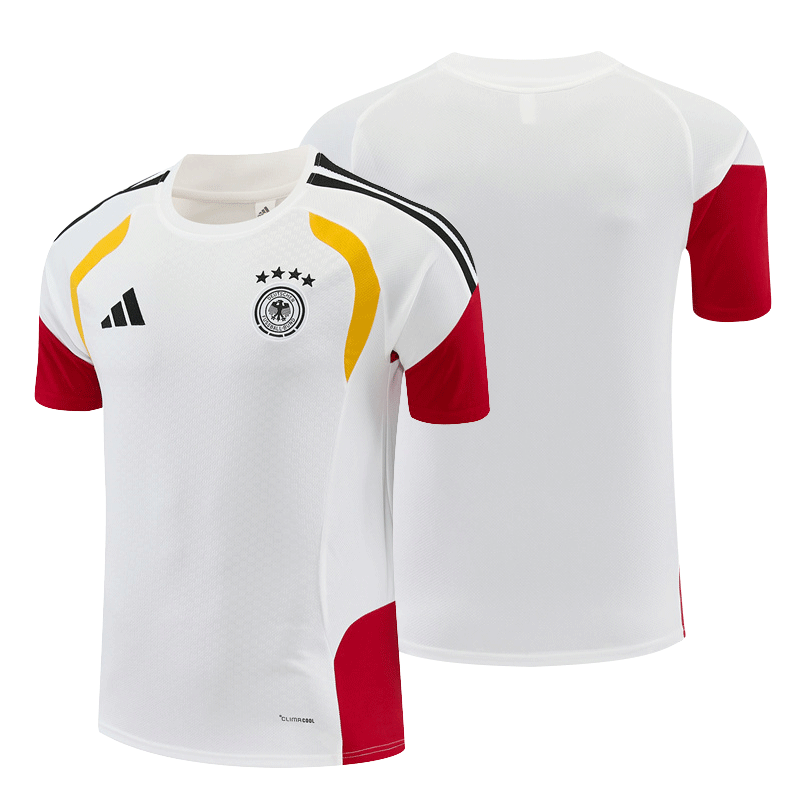 2026 27 Germany White Short Sleeve Football Tracksuit for Adults and Kids