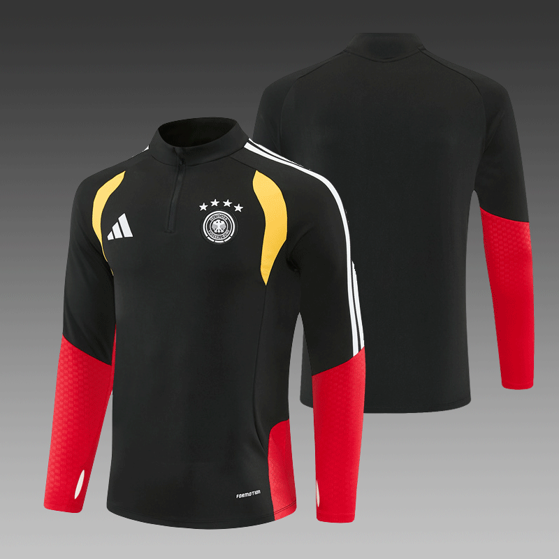 2026 27 Germany Black Tracksuit set adults and kids
