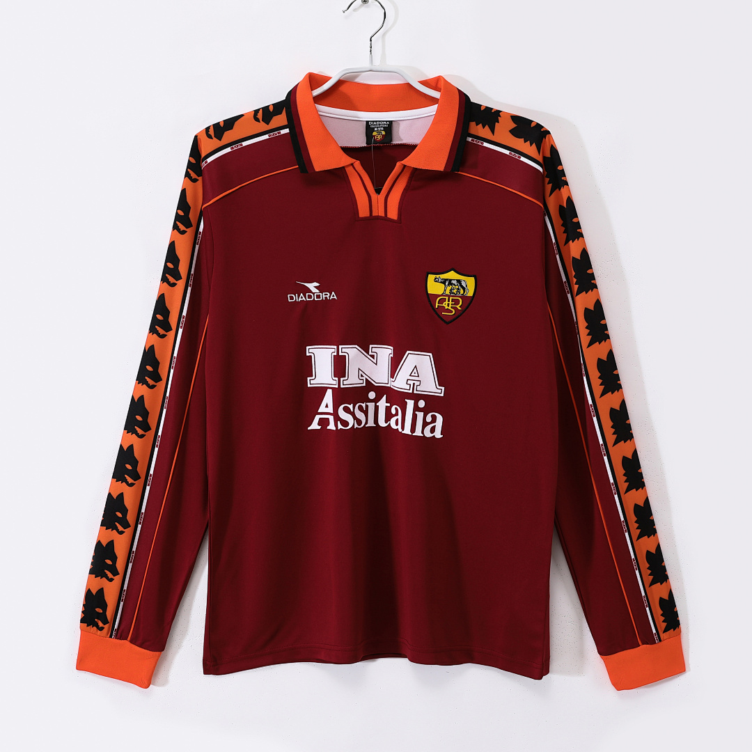 1998/99 season AS Rome home long sleeves retro