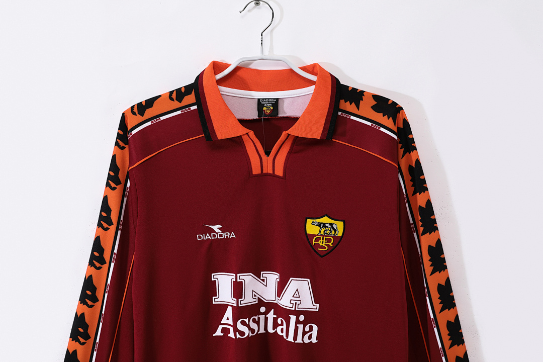 1998/99 season AS Rome home long sleeves retro