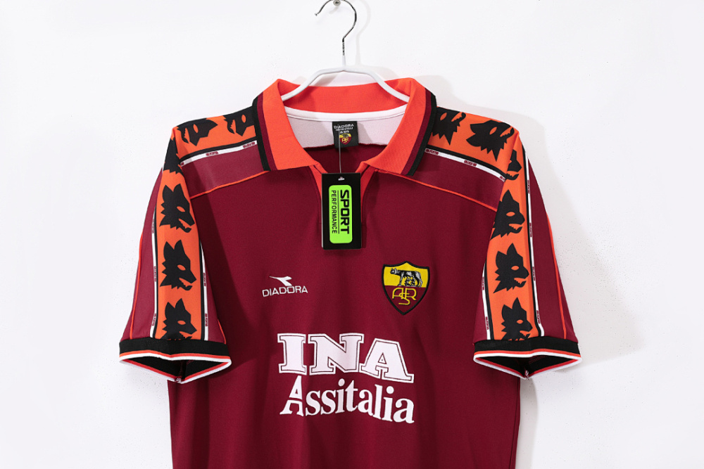 1998/99 season AS Rome home Retro